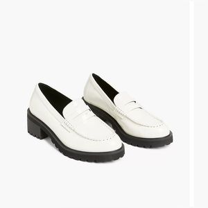 Lane Bryant Dream Cloud Patent Faux Leather Lug Sole Loafer